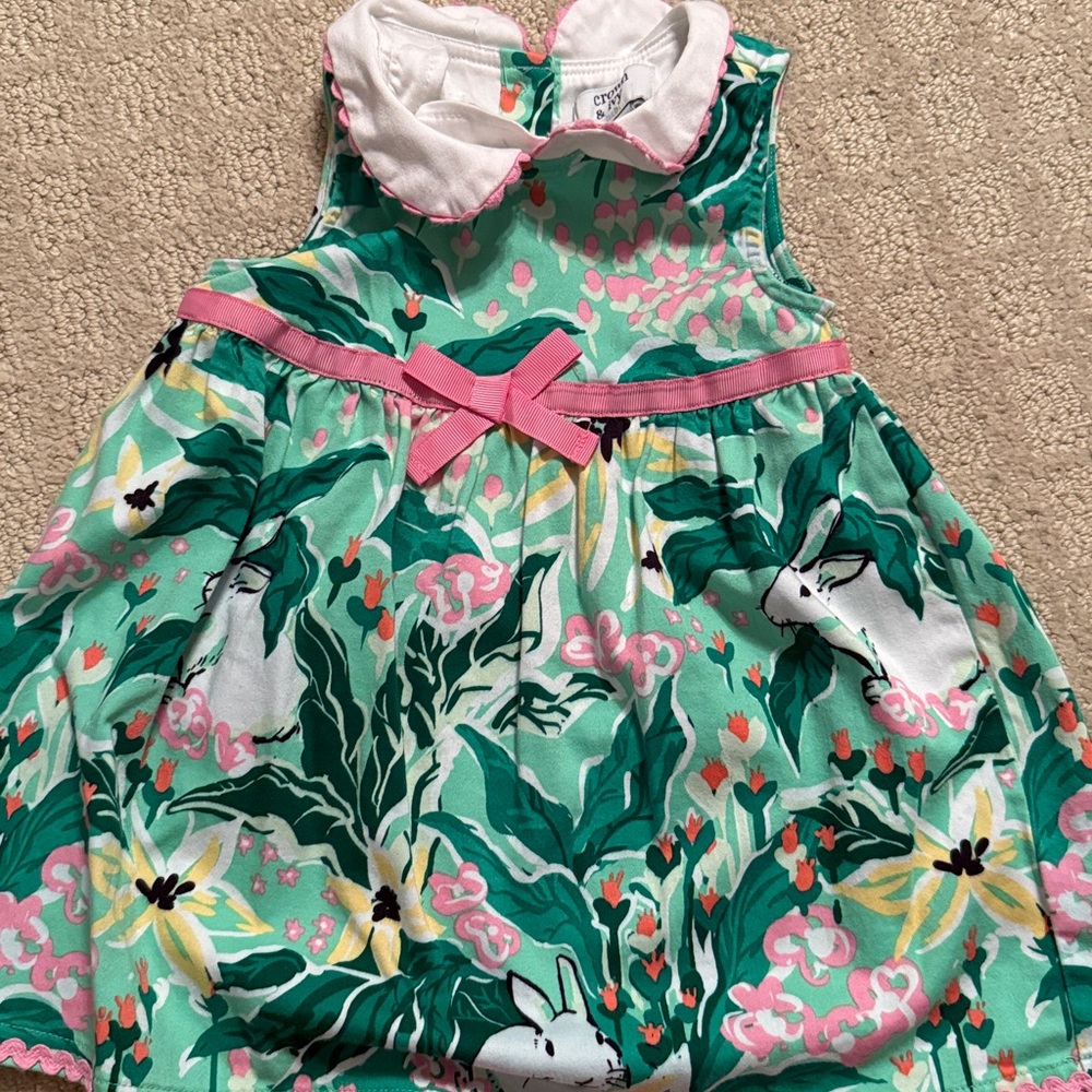 Crown & Ivy Floral Dress with Pink Accents